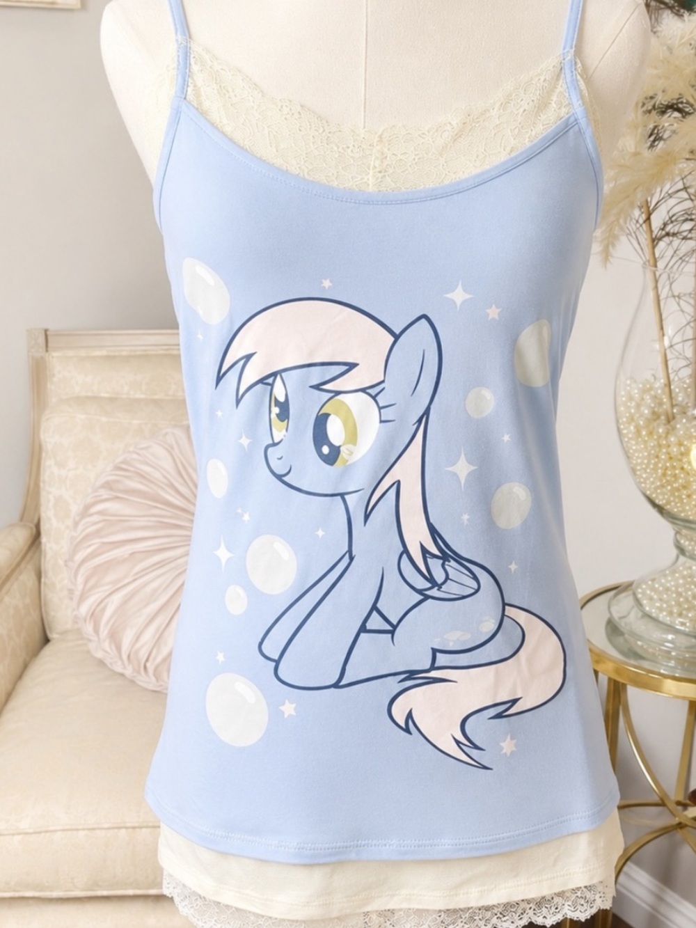 NWT XL HOT TOPIC MY LIL PONY MUFFINS LACE TRIM CAMISOLE Y2K, COQUETTE, KAWII